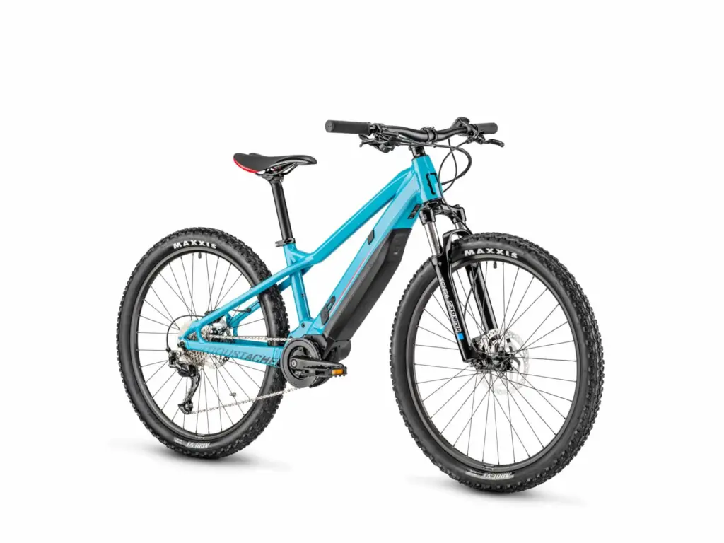 Moustache Samedi 26 Off E-Mountainbike in blau mit Bosch-Motor und integriertem Akku