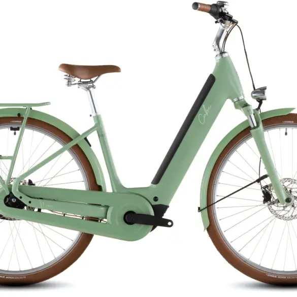 Cube Aruba Hybrid 600 E-Bike in cactus'n'brown mit integriertem Akku und Tiefeinsteiger-Rahmen