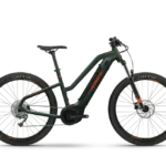 HAIBIKE ALLTRACK eMTB in olive/orange mit Bosch Antrieb und 27,5 Zoll Laufrädern