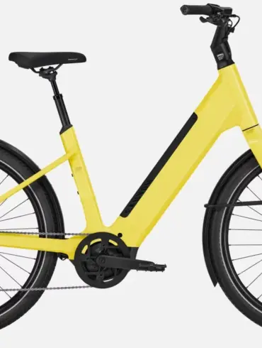 Canyon Precede:ON Comfort 5 E-Bike in Light Yellow, Seitenansicht