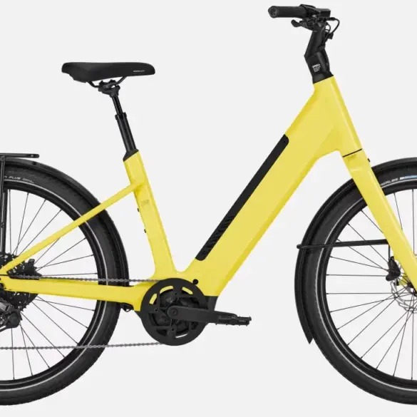 Canyon Precede:ON Comfort 5 E-Bike in Light Yellow, Seitenansicht