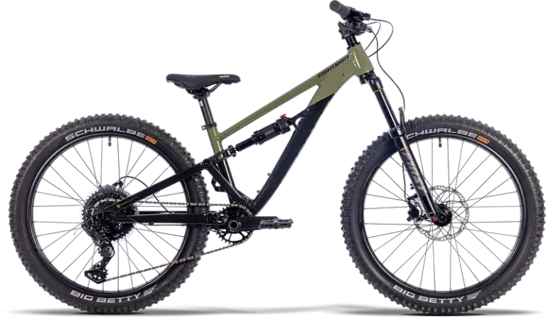 PUKY EIGHTSHOT Groot 246 Mountainbike in Woodland-Farbe mit 24-Zoll-Schwalbe Big Betty Reifen