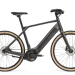 Schindelhauer Heinrich XIV E-Bike in Graphitschwarz mit hellem Reifenprofil, seitliche Ansicht