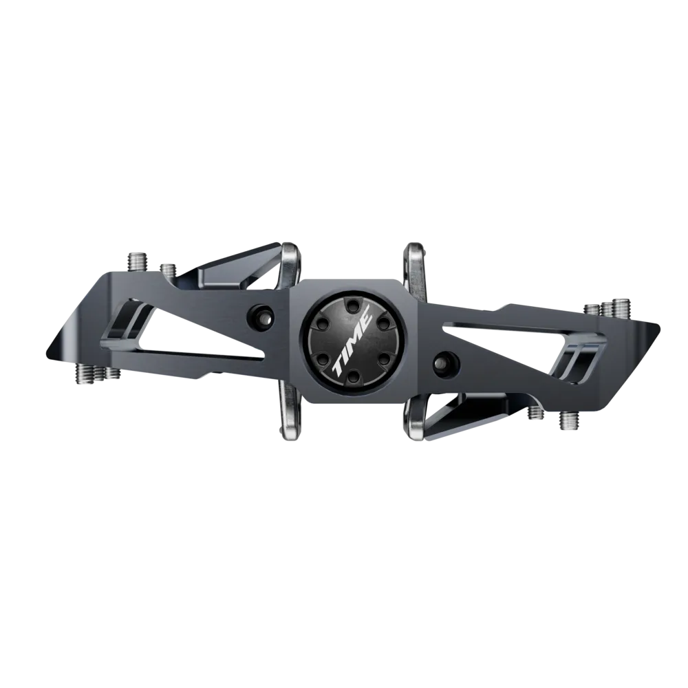 TIME XYSTO Pedal in Seitenansicht mit sichtbarer Plattform und Logo