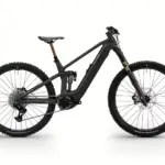 Conway Xyron LT 11.0 Full Suspension E-Mountainbike in Seitenansicht, Carbonrahmen in raw matt / black, FOX Podium USD-Gabel, große 29-Zoll-Laufräder