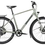 Diamant Nhoma Stepover Gravelbike in Seitenansicht mit Gepäckträger, Schutzblechen und vollausgestatteter Technik