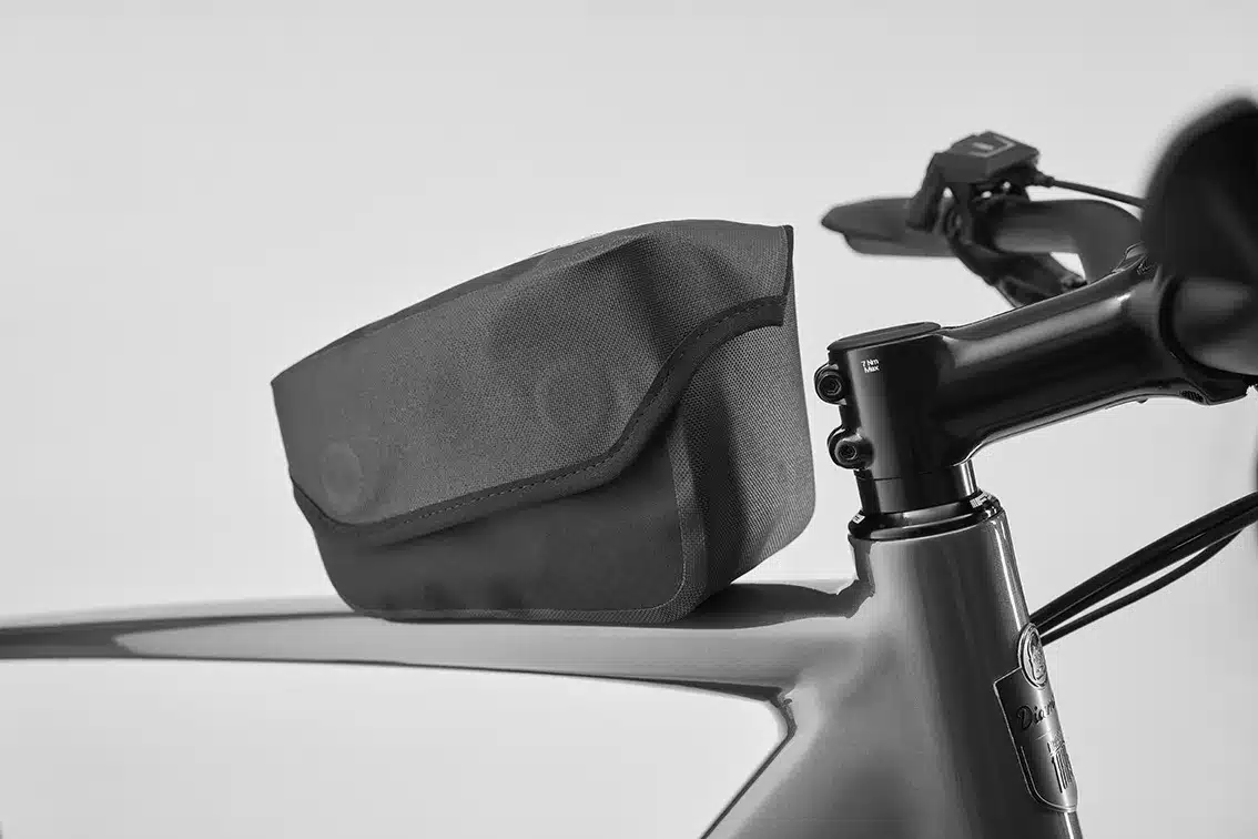 Oberrohrtasche auf dem Rahmen eines Diamant Zing Trip Core E-Bikes, Detailansicht