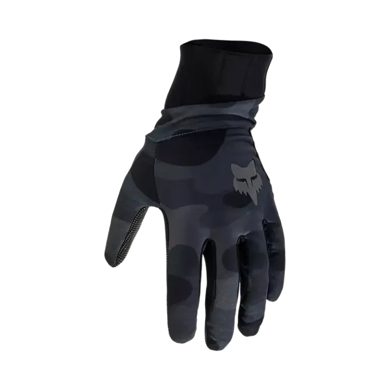 Fox Defend Pro Fire Handschuh in Schwarz mit Camouflage-Muster