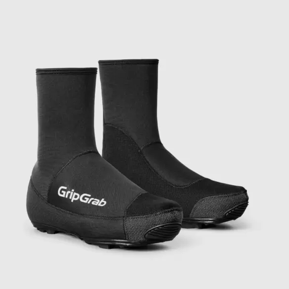 GripGrab PACR Waterproof Winter Gravel Shoe Covers in Schwarz, Paaransicht