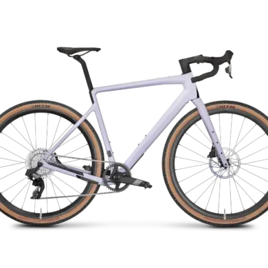 ROSE Backroad APEX AXS XPLR 1x12 Gravel-Bike in Dusty Purple mit WTB Reifen und Carbon-Rahmen