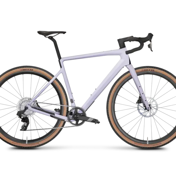 ROSE Backroad APEX AXS XPLR 1x12 Gravel-Bike in Dusty Purple mit WTB Reifen und Carbon-Rahmen