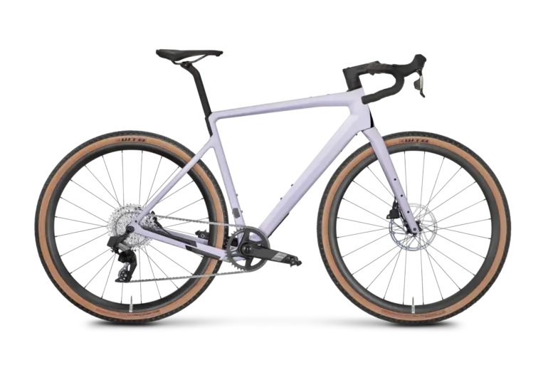 ROSE Backroad APEX AXS XPLR 1x12 Gravel-Bike in Dusty Purple mit WTB Reifen und Carbon-Rahmen