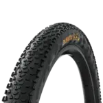 Nahaufnahme des Reifenprofils des Continental Dubnital Mountainbike-Reifens.