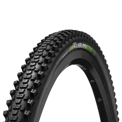 Continental eRuban Plus Reifen mit E50 Kennzeichnung und 29x2.3 Maßen auf schwarzem Hintergrund.