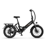 Schwarzes, faltbares Jasion EB7 ST E-Bike im Seitenprofil