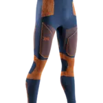 X-Bionic Energy Accumulator Light Pants Men lange Funktionsunterhose in Dunkelblau mit orangen Akzenten