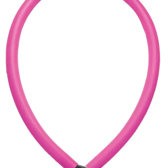 Pinkes Trelock KS 106 Kabelschloss mit schwarzem Abschluss