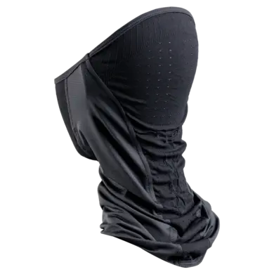 Schwarz X-BIONIC COREFUSION FLEXTUBE Schlauchtuch, zeigt die Textur und Belüftungszonen.