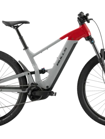 BULLS EVO CX AM 1 2026 Wave E-Mountainbike, vollständig gefedert mit Wave-Rahmen für einfachen Einstieg.