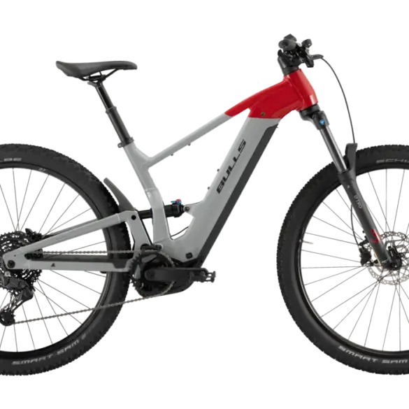 BULLS EVO CX AM 1 2026 Wave E-Mountainbike, vollständig gefedert mit Wave-Rahmen für einfachen Einstieg.
