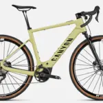 Seitenansicht eines Canyon Grizl:ONfly CF 7 E-Gravelbikes in der Farbe Grellow.