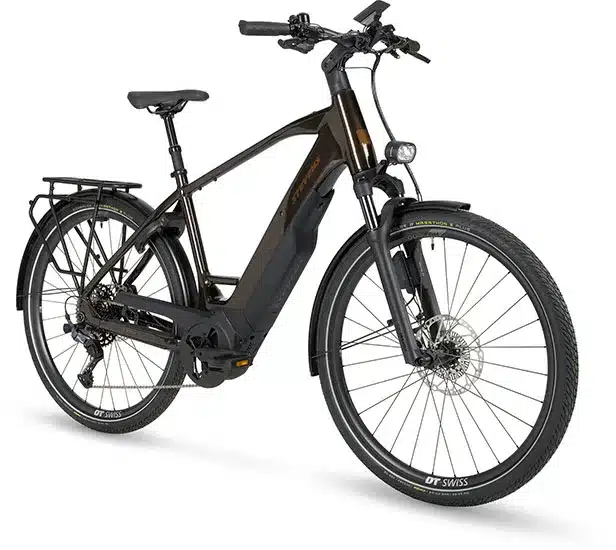 Stevens E-Triton 8.8.1 Plus Trekking E-Bike in dunkelbraun