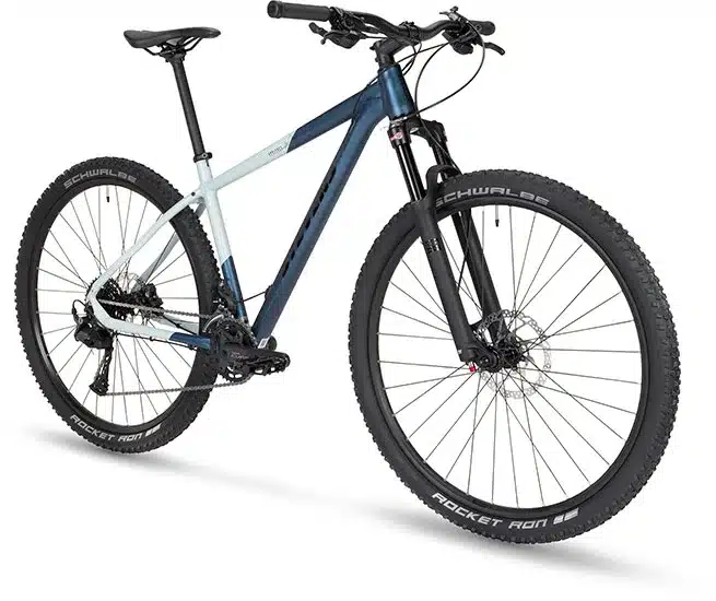 Stevens Applebee Hardtail Mountainbike in zweifarbiger Lackierung (dunkelblau/hellblau)