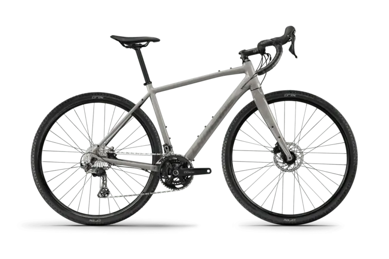 Seitenansicht eines Lapierre Crosshill AL 2.0 2026 Gravelbikes in Beige.