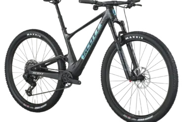 Scott Spark RC Team Fahrrad im Profil in Carbon Black.