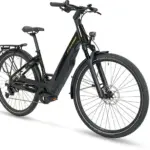 Stevens E-Triton 7.7.1 E-Trekkingrad in dunkelgrün, mit Bosch Performance Line CX Motor und großem Akku.