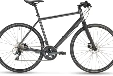 Seitenansicht eines grauen Stevens Strada 600 Urban Bikes.