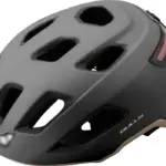 Grauer Vorix City-Helm mit integrierter Front- und Rückbeleuchtung, geeignet für den täglichen Fahrradverkehr.
