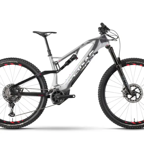 Seitenansicht eines GASGAS G Light Trail SE E-MTB in Turbine Silver / Chrome.