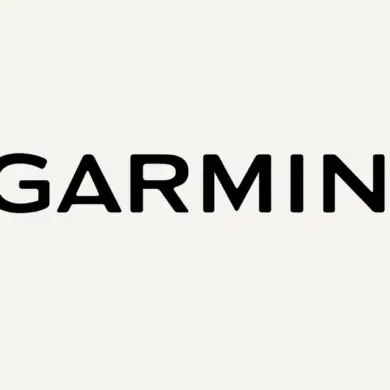 Logo von Garmin auf hellem Hintergrund
