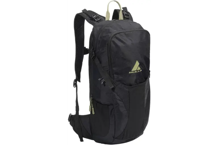 Schwarzer BULLS BP Team Fahrradrucksack mit gelbem Bulls Logo