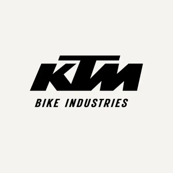 Logo von KTM Fahrrad auf hellem Hintergrund