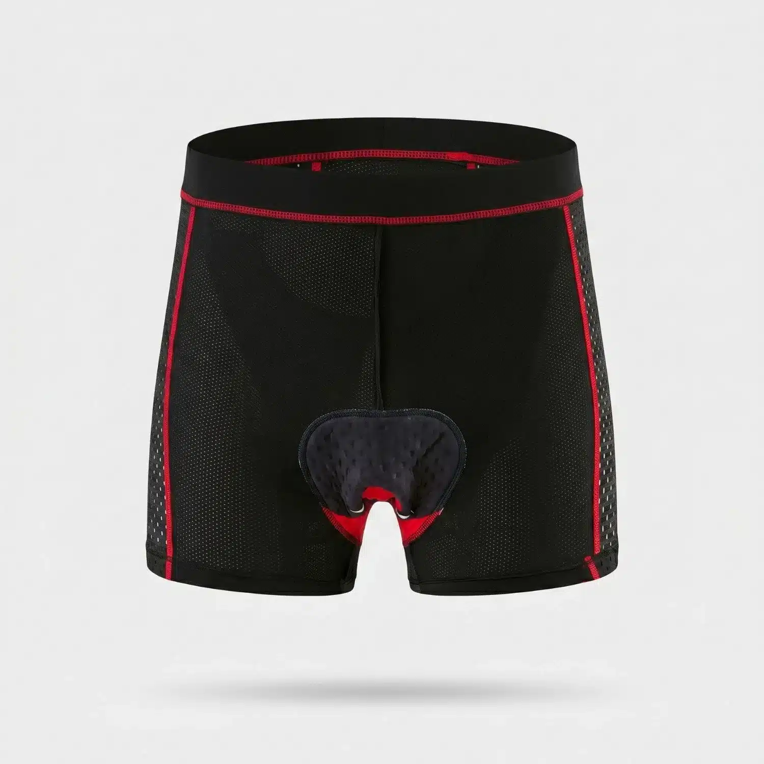 Schwarze Radler-Unterhose mit integriertem, anatomisch geformtem Polster